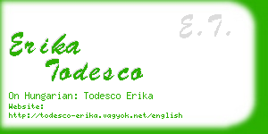 erika todesco business card
